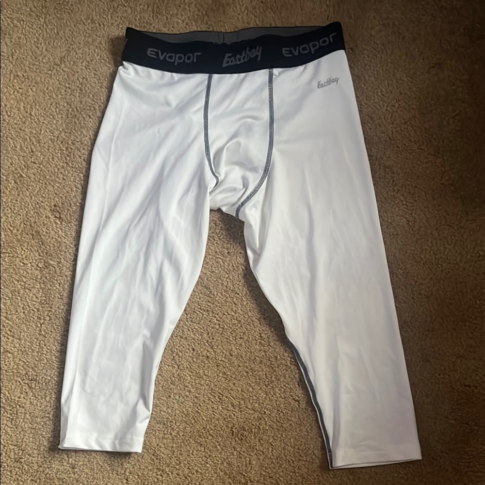 Eastbay White Compression Tights for Men